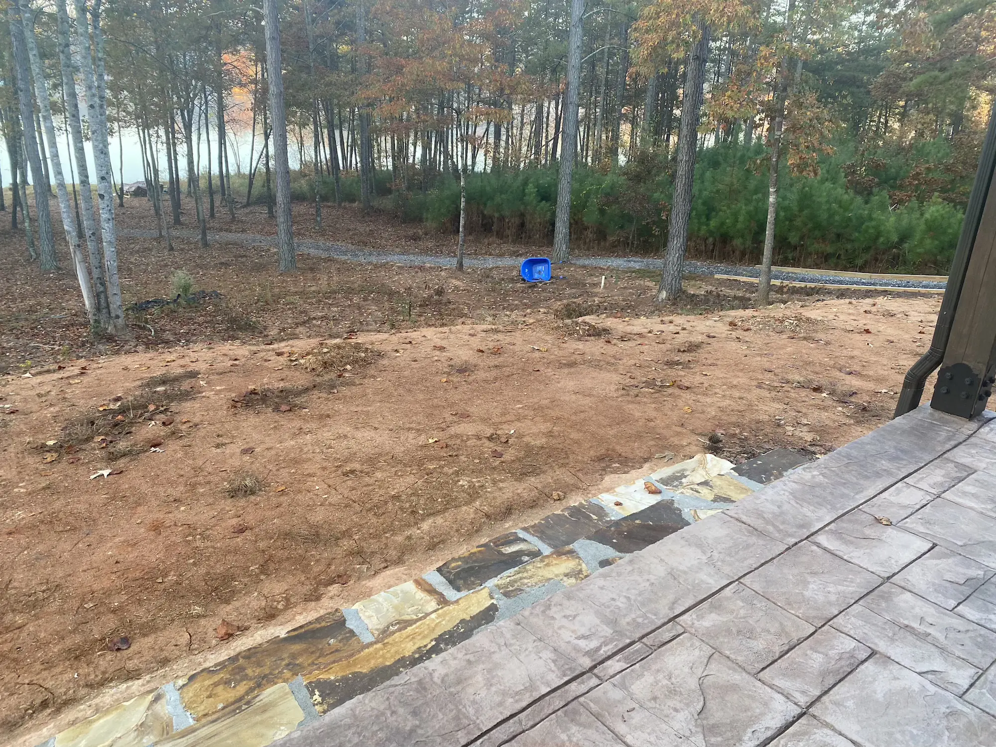 landscaping and hardscaping for new homes before